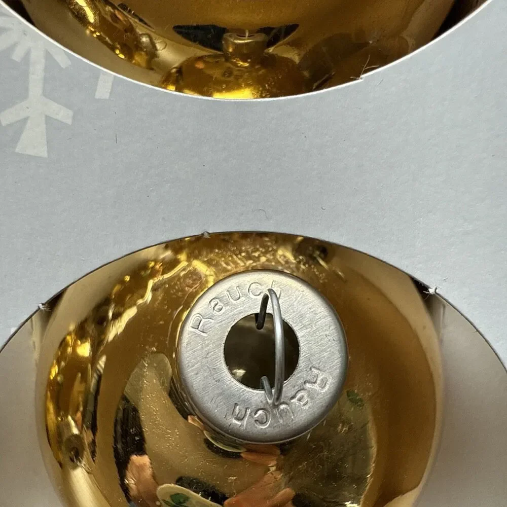 Lot Of 44 Rauch Holiday Time Shiny Glass Ball Christmas Ornament Made in USA - Picture 4 of 11